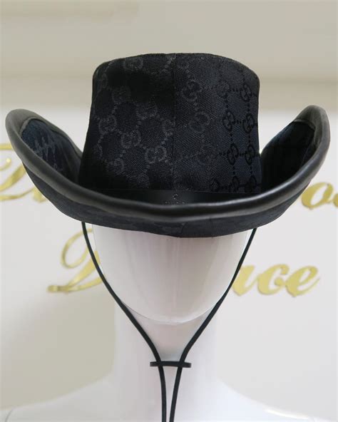 guccie cow boy hat|Gucci fedora hat.